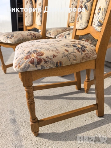 Комплект SAFIIRA - 4 трапезни стола , снимка 6 - Столове - 53625143