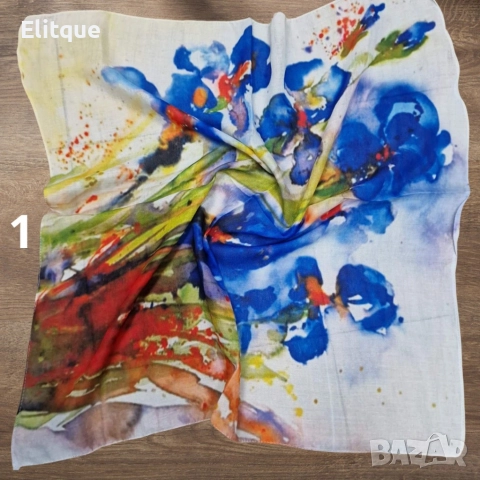 Дамски памучен шал 70х70 см