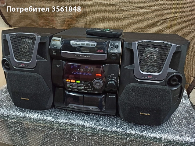 Уредба Panasonic Sa-Ak 40 работи на радио и аux + Подарък блутут FM радиотрансмитер.