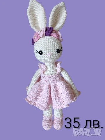 Плетени играчки - еднорог и лама, снимка 2 - Плюшени играчки - 37509319