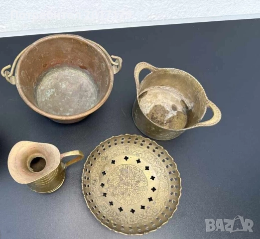 красива стара месингова купа, снимка 2 - Антикварни и старинни предмети - 52589881