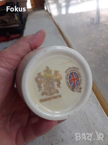 Английска колекционерска чаша порцелан сребърен юбилей, снимка 5 - Антикварни и старинни предмети - 53369908