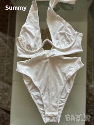 Дамски секси бански с висока талия , снимка 2 - Бански костюми - 46304298
