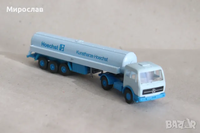 WIKING H0 1/87 MERCEDES КАМИОН МОДЕЛ КОЛИЧКА ЦИСТЕРНА, снимка 5 - Колекции - 49554134