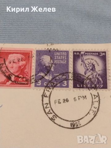 Стар пощенски плик с марки и печати Сан Франциско Америка за КОЛЕКЦИОНЕРИ 45930, снимка 5 - Филателия - 46247931