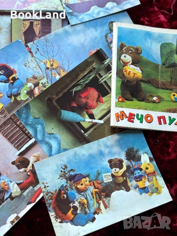 Мечо Пух| повест-приказка 1986 г. 23 картички с текст , снимка 4 - Детски книжки - 52272585