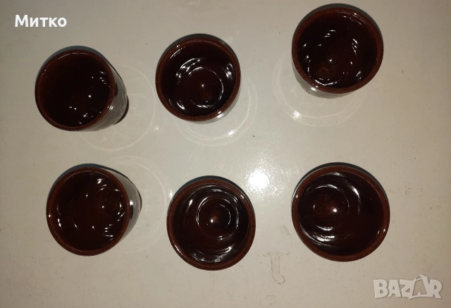 Ретро керамични Битови сервизи за ракия, снимка 4 - Сервизи - 52860811