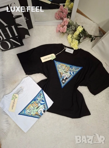 GUESS ⚜️Дамски Памучни Тениски , снимка 5 - Тениски - 53287453