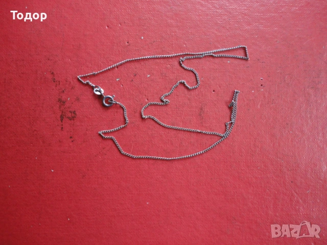 Сребърна верижка колие 55 , снимка 6 - Колиета, медальони, синджири - 54082159
