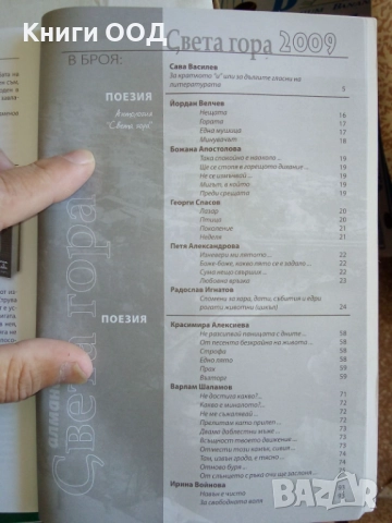Алманах за литература, наука и изкуства "Света гора". Бр. Й / 2009, снимка 4 - Специализирана литература - 23352842