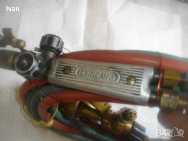 ОКСИЖЕН НЕМСКИ РЕЗАК 50см HORNUNG МАРКУЧИ 2Х5 м РЕДУЦИР ВЕНТИЛИ КИСЛОРОД АЦЕТИЛЕН ОРИГИНАЛНИ МАРКОВИ, снимка 12 - Други инструменти - 51056807