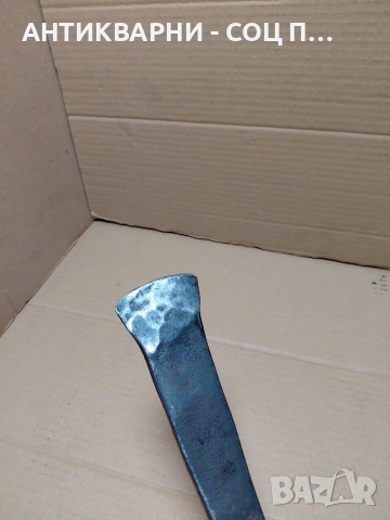 Соц Стара Ръчно Кована Голяма Киркобрадва 2.400кг. НОМЕР 1425., снимка 5 - Антикварни и старинни предмети - 54102218
