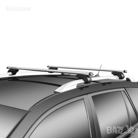 Алуминиеви напречни греди багажник MENABO Brio за стандартен рейлинг 120см, снимка 4 - Аксесоари и консумативи - 44968044
