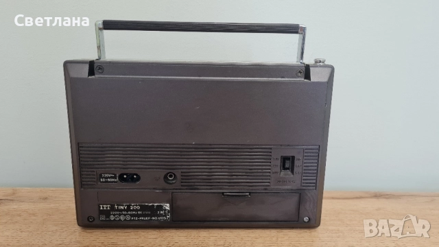 Радио ITT TINY 200, снимка 3 - Радиокасетофони, транзистори - 52549773