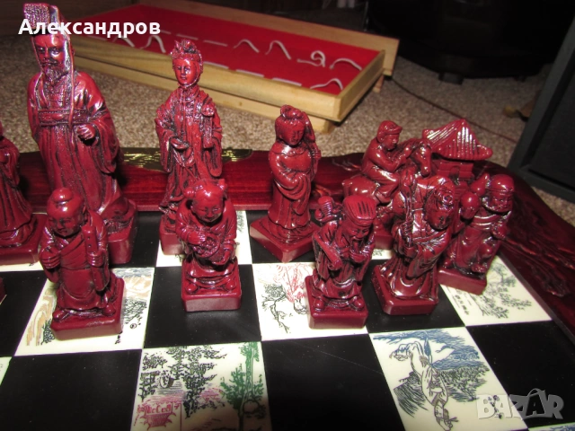 Голям шаx с фигурки от китайската култура, снимка 9 - Шах и табла - 53787676