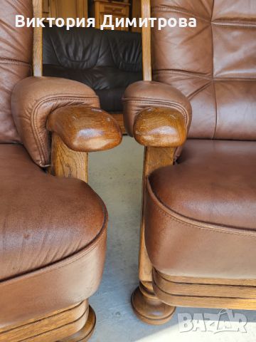 Комплект диван и кресло, снимка 7 - Дивани и мека мебел - 45529151
