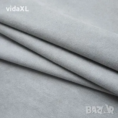 vidaXL Затъмняващи завеси с куки, 2 бр, сиви, 140x175 см(SKU:134467), снимка 3 - Пердета и завеси - 49266694