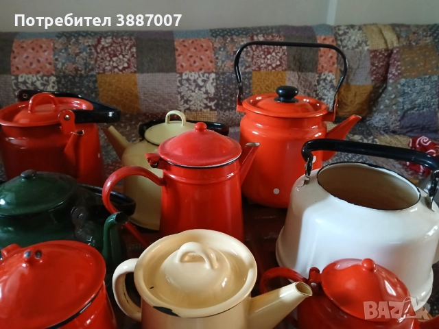 Ретро/Соц/Емайлирани Чайници, снимка 10 - Антикварни и старинни предмети - 52361171
