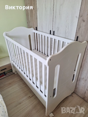 Кошара с колелца 60х120, бяла