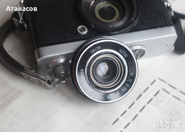 „Индустар 69“ 28/2.8 + фотоапарат " Чайка", снимка 4 - Фотоапарати - 54021965