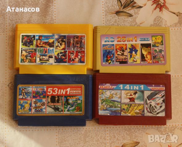 Касети за Нинтендо 8 бита - 4 броя, снимка 1 - Игри за Nintendo - 46506634