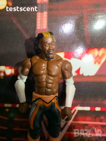 Екшън фигура WWE Kofi Kingston Кофи Кингстън Mattel New Day figure играчка, снимка 14 - Колекции - 49149869