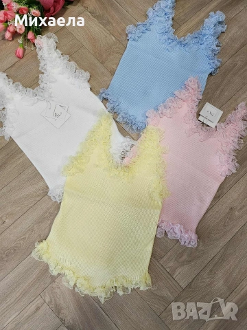 Дамски потничета с дантела - няколко цвята - 19€