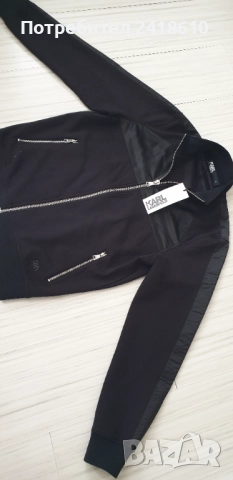 Karl Lagerfeld Sweat Jacket Full Zip Mens Size S НОВО! ОРИГИНАЛ! Мъжко Яке  Горнище!, снимка 11 - Якета - 51471375