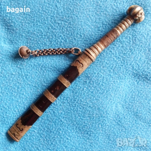 Уникален старинен нож, кама., снимка 2 - Антикварни и старинни предмети - 54076251