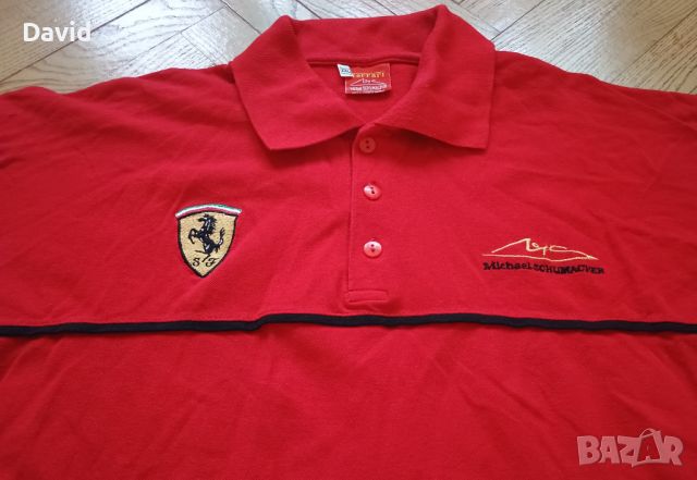 Поло фланелка на Ferrari x Michael Schumacher, снимка 5 - Тениски - 46364302