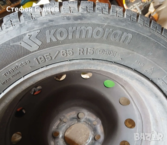 4 бр. зимни гуми с джанти 195/65 R15 от Ситроен Пикасо