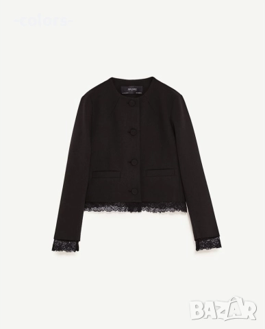 Сако с дантела Zara, снимка 5 - Сака - 52592661