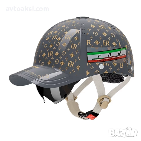 Каска за Мотор/Скутер/Тротинетка универсална 4-ри цвята, снимка 4 - Аксесоари и консумативи - 52113783