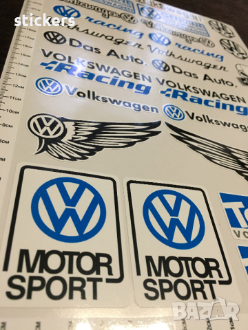 Стикери VW Volkswagen - лист А4 , снимка 2 - Аксесоари и консумативи - 45053340