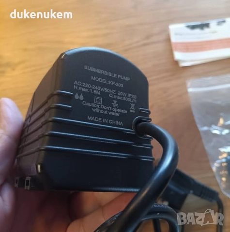 Ултра-тиха фонтанна помпа 750 L/H – потопяема, енергоспестяваща, с 2 м кабел, снимка 8 - Други - 52521078