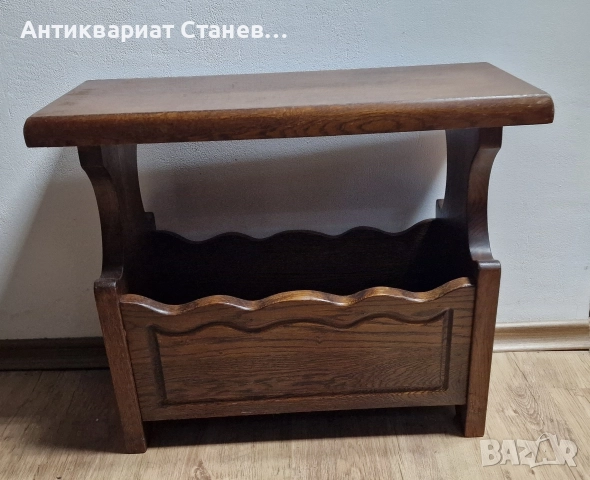 Масивна дъбова поставка за вестници, снимка 11 - Декорация за дома - 52619296