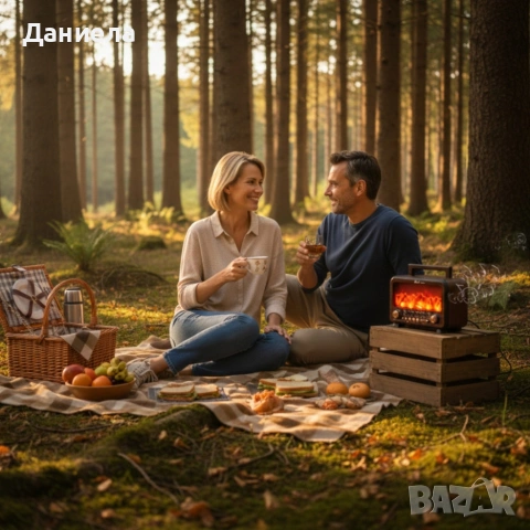 Соларно преносимо радио FP-2393-S - тип камина с горящи пламъци, снимка 4 - Други стоки за дома - 53354289