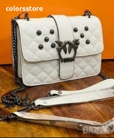 Луксозна бяла чанта Pink🩵/VL52