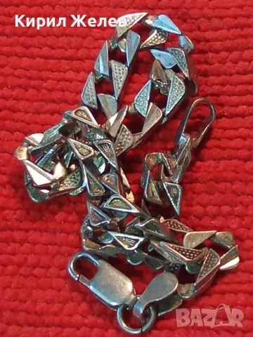 СТИЛНА ВИНТИДЖ АРТ МОДЕЛ СРЕБЪРНА ГРИВНА СРЕБРО 925 МАЙСТОРСКА БИЖУТЕРСКА ИЗРАБОТКА 47473, снимка 12 - Гривни - 49682476