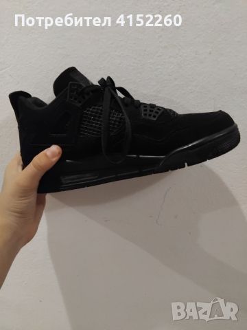 Jordan 4 Black Cat, снимка 1 - Спортни обувки - 46474746
