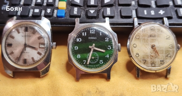 Лот съветски руски часовници Восток и Победа, снимка 4 - Мъжки - 52321774