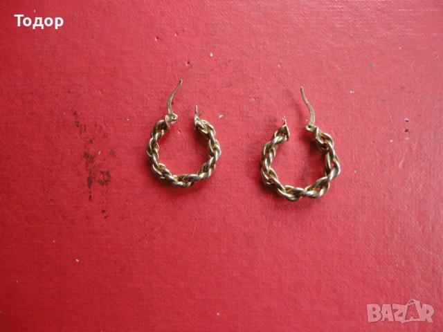 Невероятни позлатени сребърни обеци 925, снимка 3 - Обеци - 54081647