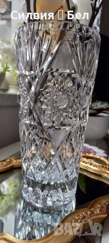 Кристална ваза , снимка 5 - Вази - 50867422
