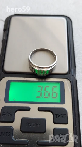 Златен пръстен с 11 диаманта,бяло злато 9к , снимка 10 - Пръстени - 51221596
