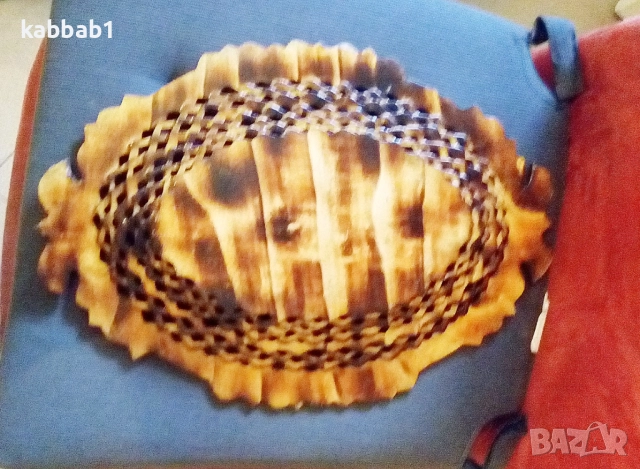 Декоративна дървена купа или чиния ръчно направена 38см / 27см, снимка 8 - Други - 52918725