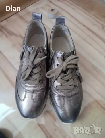 Сребристи маратонки дамски, снимка 2 - Маратонки - 53771730