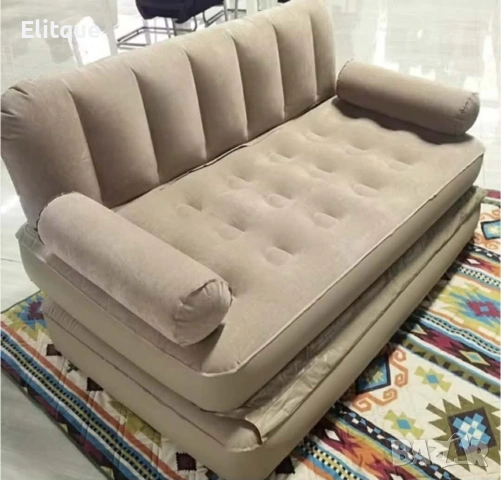 Двоен надуваем матрак с разтегателен диван за спане