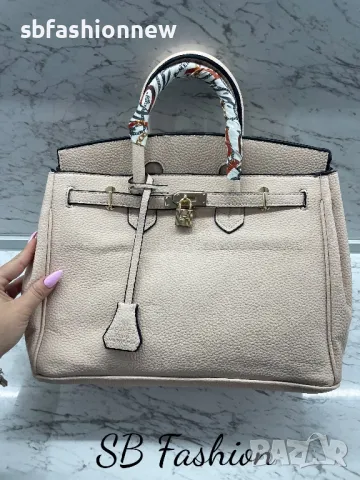 Бежова Hermes Birkin, снимка 2 - Чанти - 48747799