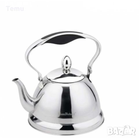 Луксозен чайник за чай с цедка, висококачесвен инокс, 1L, снимка 3 - Аксесоари за кухня - 45671310