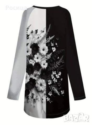 Дамска блуза с дълъг ръкав размер 3ХЛ има разтегливост , снимка 2 - Блузи с дълъг ръкав и пуловери - 53123507